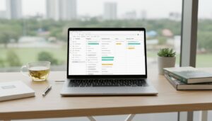 Interfaz de Notion mostrando listas organizadas para gestionar tareas y mejorar productividad personal
