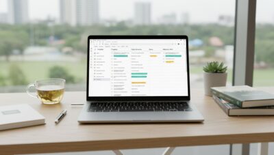 Interfaz de Notion mostrando listas organizadas para gestionar tareas y mejorar productividad personal